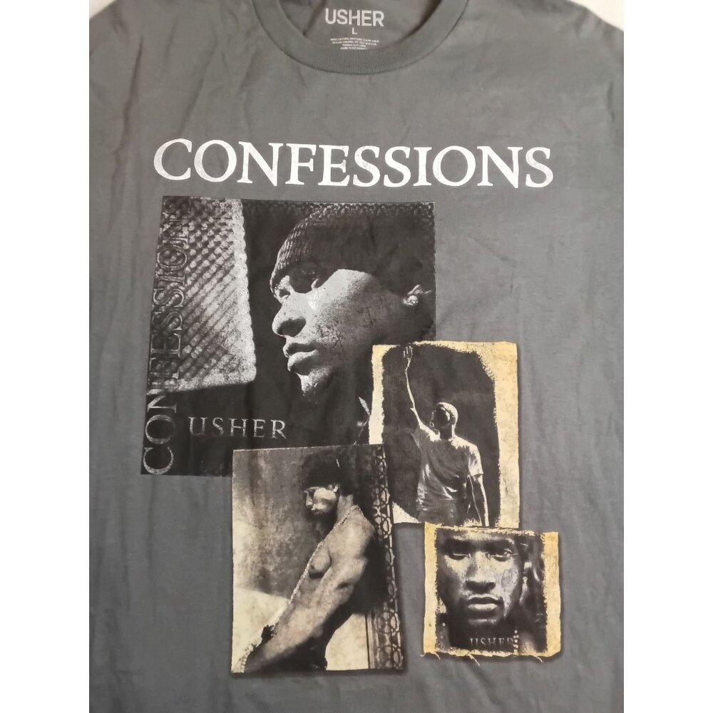 Usher Confessions 2024 Tour T-Shirt Large Double Sided